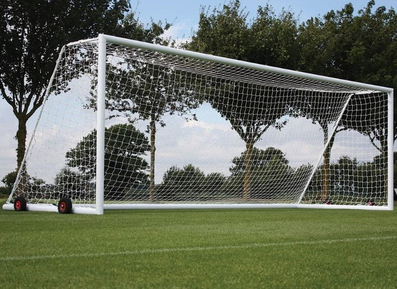 metal football goals - goal post on wheels