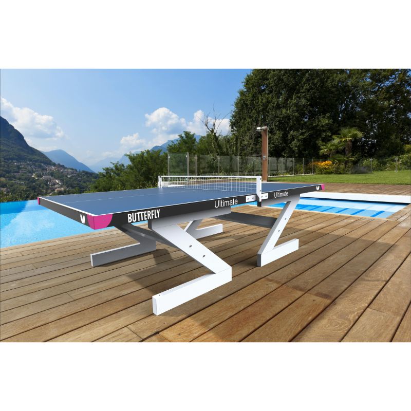 outdoor table tennis table in garden
