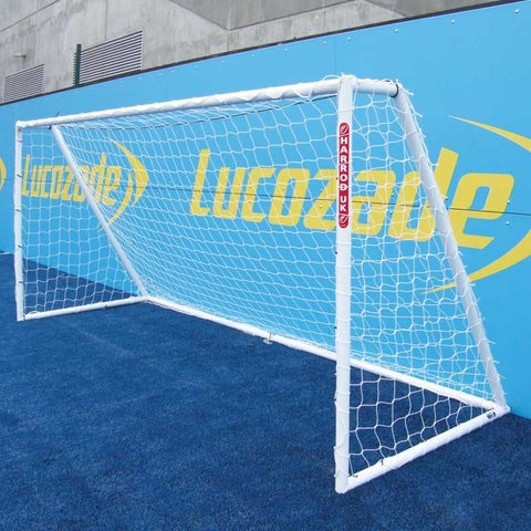 Heavy Duty Galvanised Steel Football Goal - 7v7/5v5 (Pair)