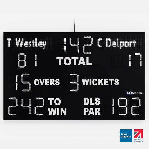 22 Digit Electronic Cricket Scoreboard - Professional LED Design