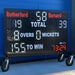 scoreboard-on-trolley-blue-background