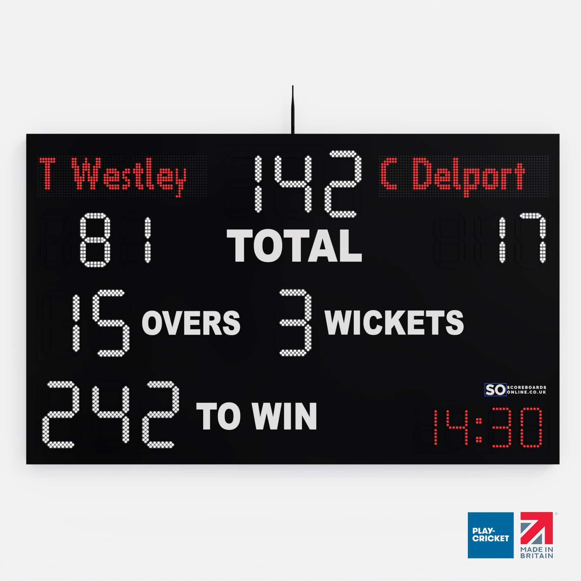 White-red-LED-Scoreboard