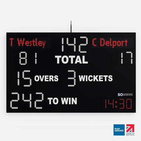 23 Digit Electronic Cricket Scoreboard - Professional LED Design