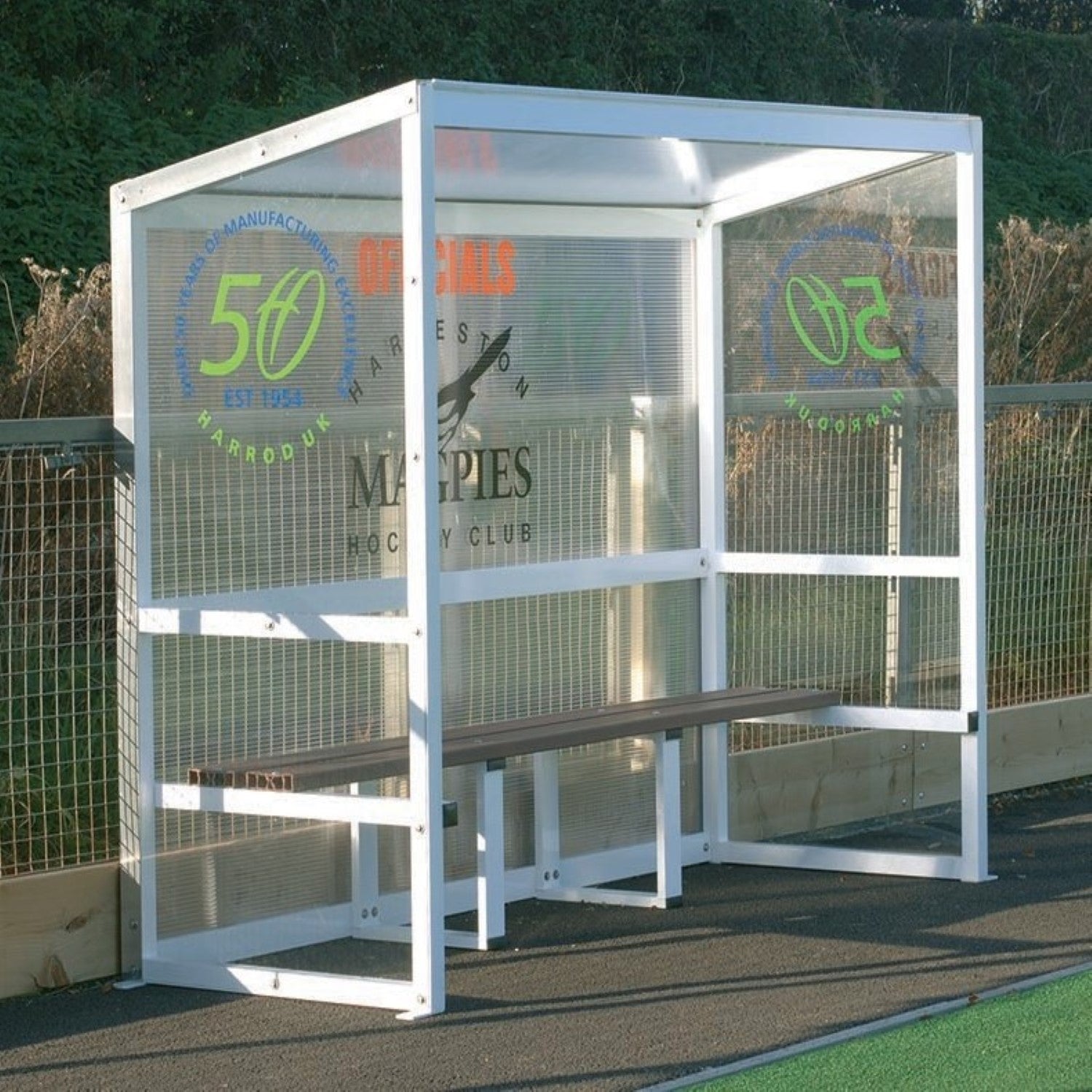 Aluminium Sports Team Shelter and Dugout (5 Person