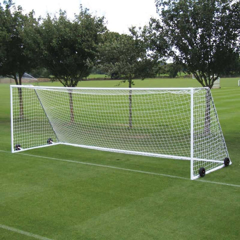 Heavyweight Freestanding Portable Steel Football Goal - Junior U13/14 (Pair)