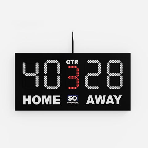 Home and Away Electronic Scoreboard With Period  - Half, Quarter, Innings