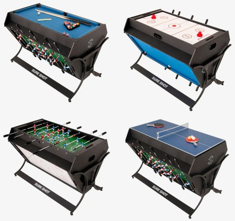 Sure Shot Rotating 4-in-1 Game Table (4ft)