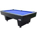 6ft pool table blue cloth front