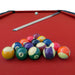 first pool 220 red 8 ft pool table