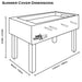 roberto sport summer cover football table dimensions